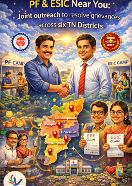 PF & ESIC Near You: Joint outreach to resolve grievances across six TN Districts