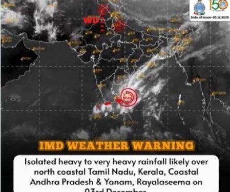 Northeast Monsoon roars on as Ditwah’s remnants drench Tamil Nadu and Andhra Coast