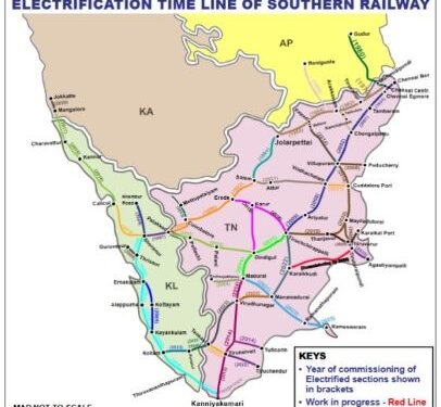 Southern Railway nears 100% electrification, powering a greener future on tracks