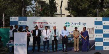 Sterling Hospitals unveils citywide 24×7 Emergency Response Ambulance Network in Medical Capital of India