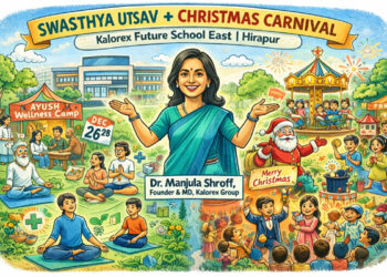 Wellness meets Christmas Cheer: Kalorex Future School East blends Swasthya Utsav with Festive Joy in Ahmedabad