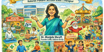 Wellness meets Christmas Cheer: Kalorex Future School East blends Swasthya Utsav with Festive Joy in Ahmedabad