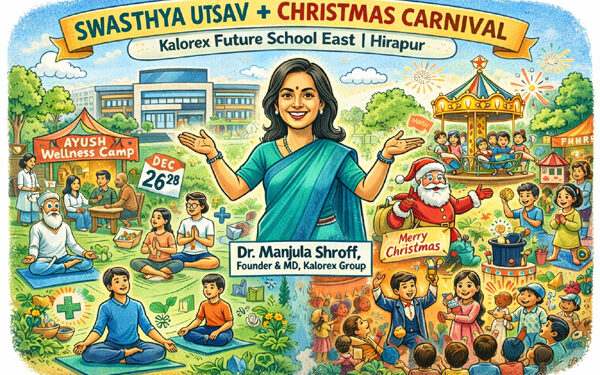 Wellness meets Christmas Cheer: Kalorex Future School East blends Swasthya Utsav with Festive Joy in Ahmedabad