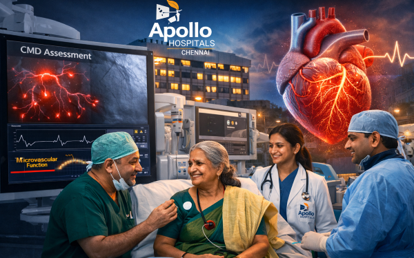 Apollo Hospitals Unlocks Hidden Heart Pain with Advanced CMD Test; First Chennai Patient Treated Successfully