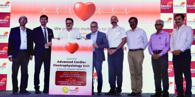 Kauvery Hospital Vadapalani Scripts Cardiac History, Becomes 1st In TN to Launch Advanced 3D Tech for Complex Arrhythmia Treatment