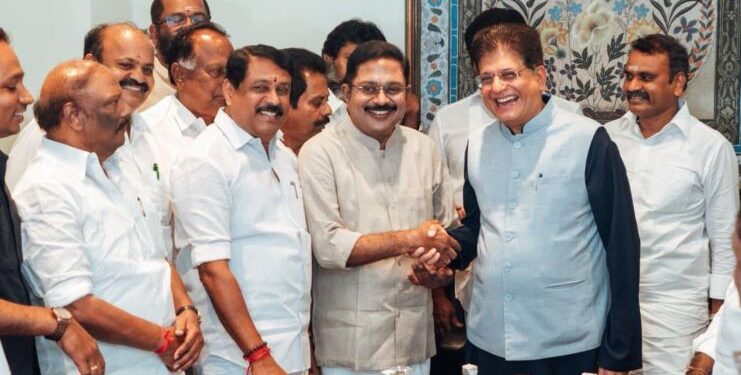Sibling rivalry ends, NDA reunites: Dhinakaran’s AMMK returns to BJP-led alliance ahead of TN polls