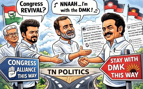 Vijay courts Congress, Rahul closes ranks with DMK: Tamil Nadu’s alliance chessboard gets reset