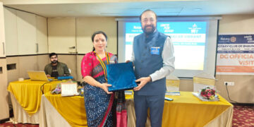 All-Women Rotary Club of Bhavnagar Vibrant Wins District Governor’s Applause at Official Club Visit