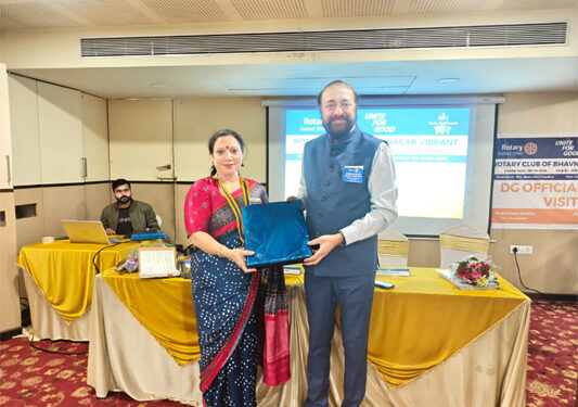 All-Women Rotary Club of Bhavnagar Vibrant Wins District Governor’s Applause at Official Club Visit