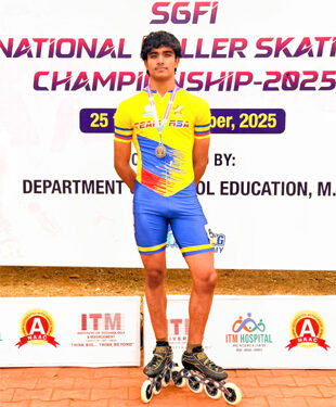 DPS Bopal’s Skating Star Rudra Gol speeds to national glory with Silver at 69th SGFI Championship