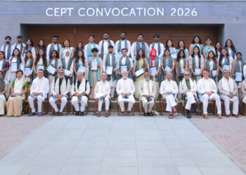 ‘Architecture must care for people, place and memory’: Prof Ashoke Chatterjee defines purpose at CEPT’s 20th Convocation