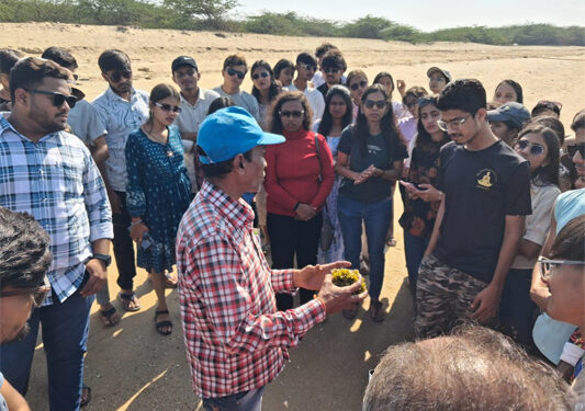 Navgujarat students swap screens for sand in a thrilling Dwarka–Beyt Dwarka learning odyssey