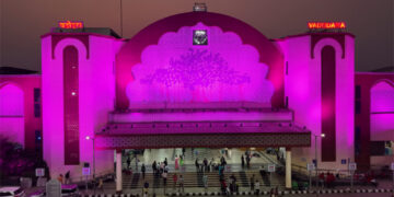 Pink at the platform, hope on track: Vadodara Railway Station turns beacon for cancer awareness