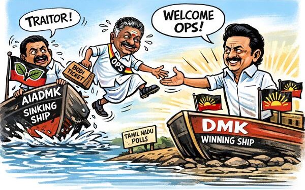 Phoenix in Dravidian skies: OPS crosses the Rubicon, joins DMK in political earthquake ahead of Tamil Nadu polls