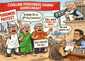 Civilian pensioners to hold state-level dharna in Ahmedabad against Finance Bill 2025