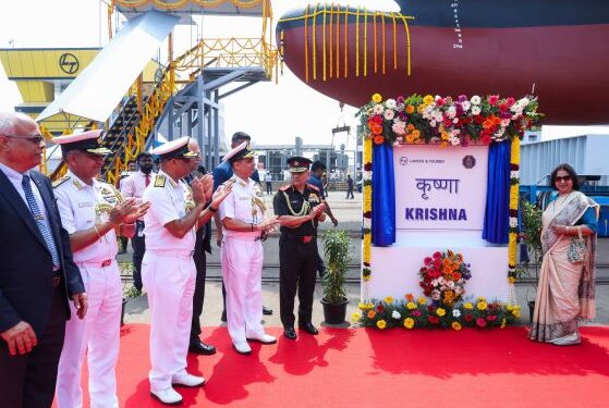 India launches indigenous cadet training ship ‘Krishna’, strengthening naval training and Aatmanirbhar maritime power