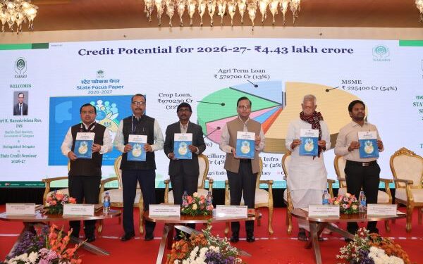 NABARD: ₹4.43 Lakh Crore Credit Potential Assessed for Priority Sector Lending in Telangana for the year 2026–27