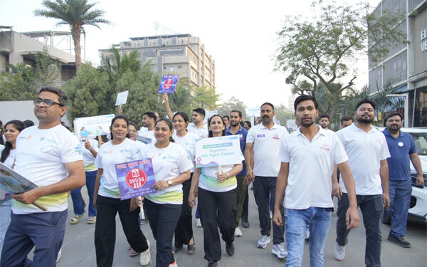 City on the move against cancer: Mayor flags off mega walkathon as 500 citizens champion early detection and cure