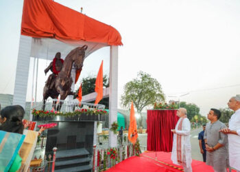 Statue of Swaraj: Amit Shah unveils 21-foot Shivaji Maharaj Monument, ignites call to civilisational pride and national resurgence