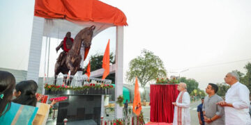 Statue of Swaraj: Amit Shah unveils 21-foot Shivaji Maharaj Monument, ignites call to civilisational pride and national resurgence