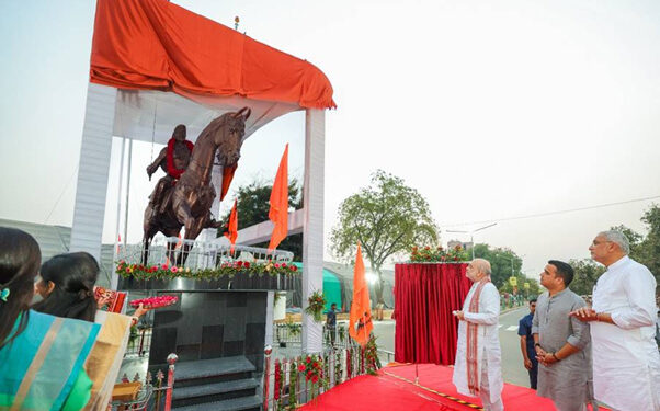 Statue of Swaraj: Amit Shah unveils 21-foot Shivaji Maharaj Monument, ignites call to civilisational pride and national resurgence