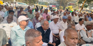 Civil pensioners stage massive dharna in Ahmedabad, demand inclusion of BSNL and Central PSU retirees in 8th Pay Commission