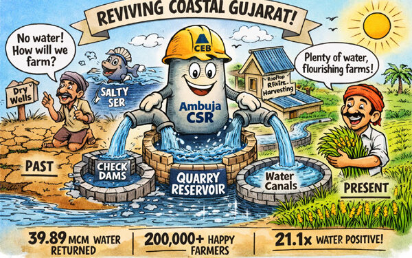 Turning the tide on salinity: Ambuja Cements’ CSR revives water, farms and futures in coastal Gujarat