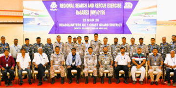 “Waves of readiness”: ICG’s SAREX Off Porbandar scripts a seamless multi-agency rescue drill
