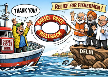 Diesel relief at sea: Centre orders rollback of ₹22.43/l hike for Gujarat fishermen
