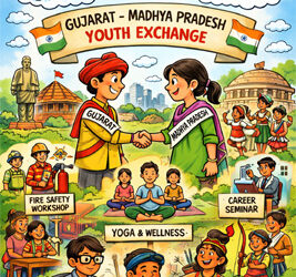 Unity in diversity: Gujarat–Madhya Pradesh youth exchange ignites national integration spirit