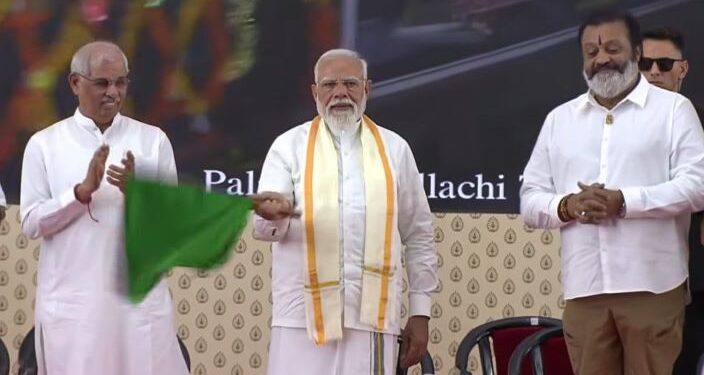 Railways on the Fast Track in Keralam: Narendra Modi Unveils Redeveloped Stations, Electrified Line and New Inter-State MEMU Service