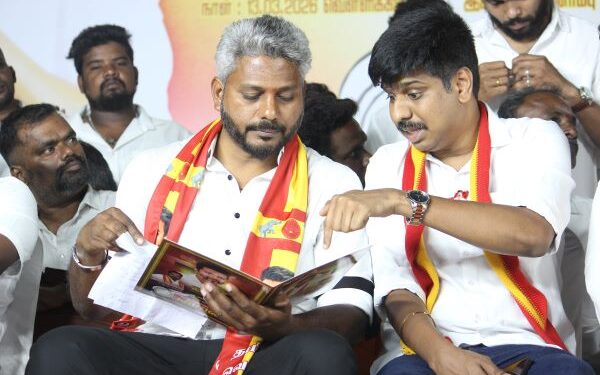 Vijay’s TVK sounds poll Bugle from R.K. Nagar; welfare drive reaches 500 families