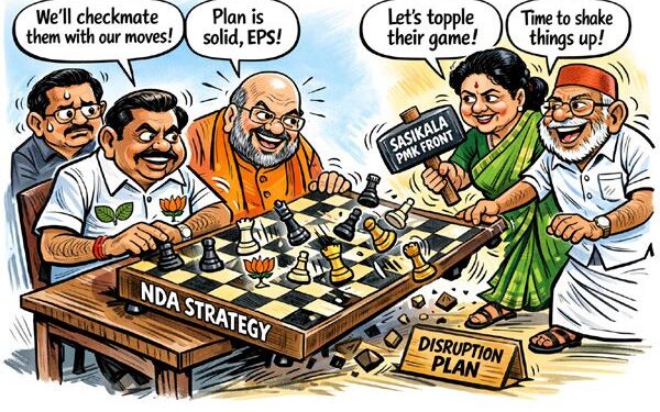 NDA’s Tamil Nadu Chessboard: AIADMK–BJP seal core deal as Sasikala front emerges as spoiler