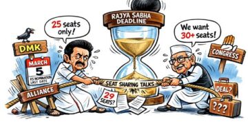 Alliance on the edge: DMK–Congress talks reach crucial phase as Rajya Sabha nomination deadline looms