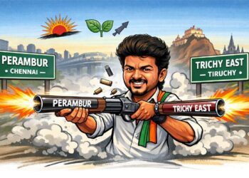 Double barrel debut: Vijay fires from Perambur & Trichy East in high-stakes poll gambit