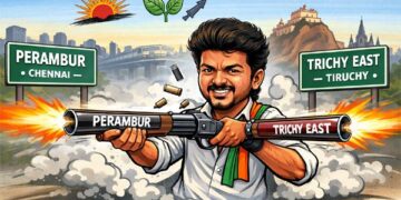 Double barrel debut: Vijay fires from Perambur & Trichy East in high-stakes poll gambit