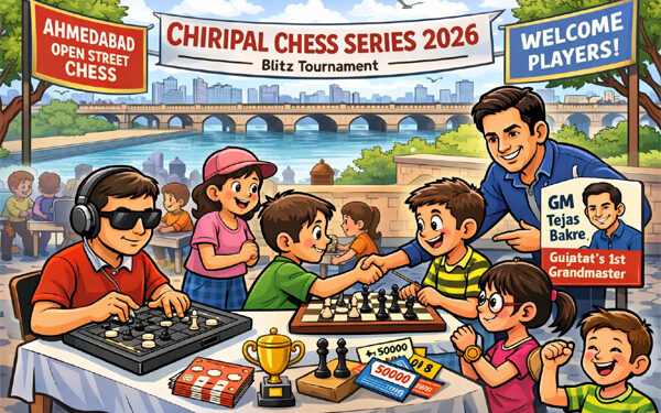 Checkmate, Ahmedabad! City streets turn into chess arenas with Chiripal Open Series