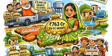 Gujarat Leads Rural Push: ₹763 Cr XV-FC Grants Power Panchayats as Centre Releases ₹2,461 Cr to States