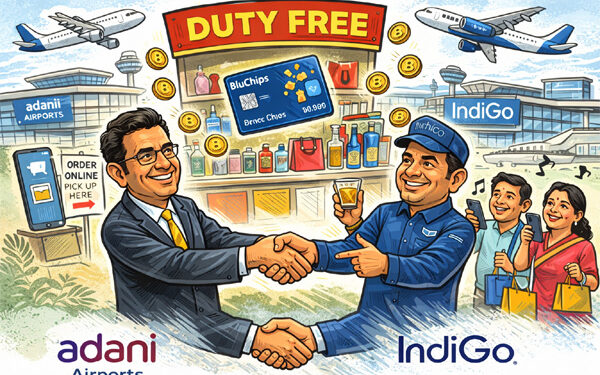  IndiGo–Adani Airports alliance redefines airport retail with BluChips Rewards on duty-free shopping