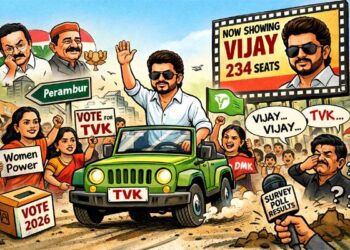 Vijay goes solo, stakes claim as game-changer: TVK storms into 2026 battle from Perambur