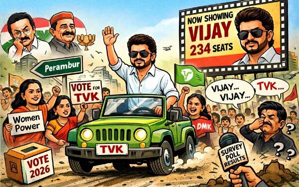 Vijay goes solo, stakes claim as game-changer: TVK storms into 2026 battle from Perambur