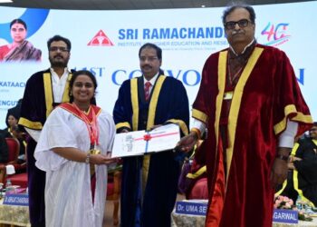 “Empathy Over Technology”: Dr. Abhijat Chandrakant Sheth’s stirring call as SRIHER graduates step into healing with heart