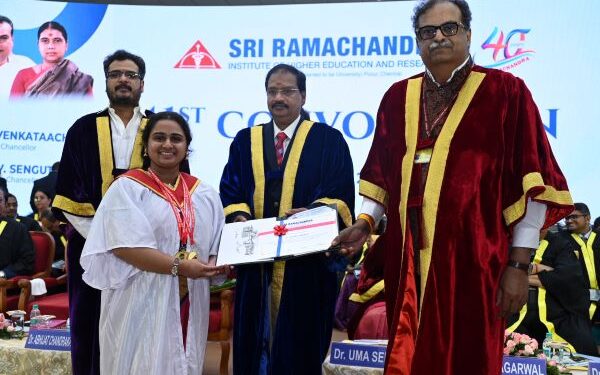 “Empathy Over Technology”: Dr. Abhijat Chandrakant Sheth’s stirring call as SRIHER graduates step into healing with heart