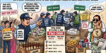 ₹865 crore seized: Poll Watchdogs crack down on cash, liquor & inducements in TN and WB