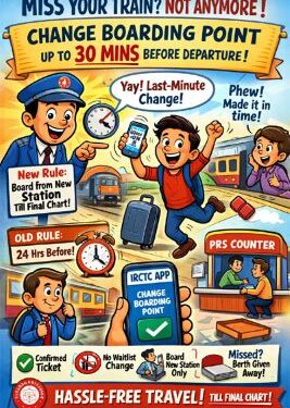 Miss Your Train? Not Anymore: Railways lets you change boarding point till last 30 minutes