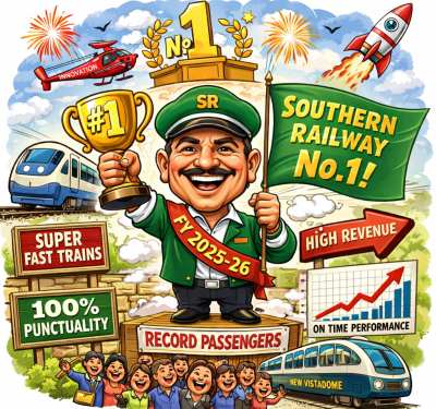 Southern Railway scripts record-breaking FY26 with unmatched passenger power