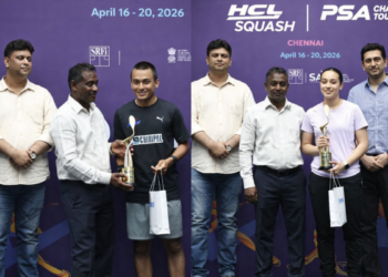 Smash hit in Chennai: Suraj Chand & Rouqaia Othman script golden finish at HCL PSA Tour