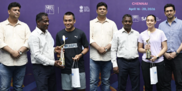 Smash hit in Chennai: Suraj Chand & Rouqaia Othman script golden finish at HCL PSA Tour