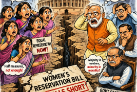 Quota quake in Lok Sabha: Women’s Reservation Bill falls short, govt faces shock setback