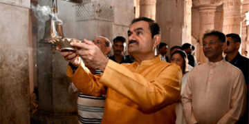 ‘Faith, seva and sustainability must go together’: Gautam Adani offers prayers at Taranga on Akshaya Tritiya
